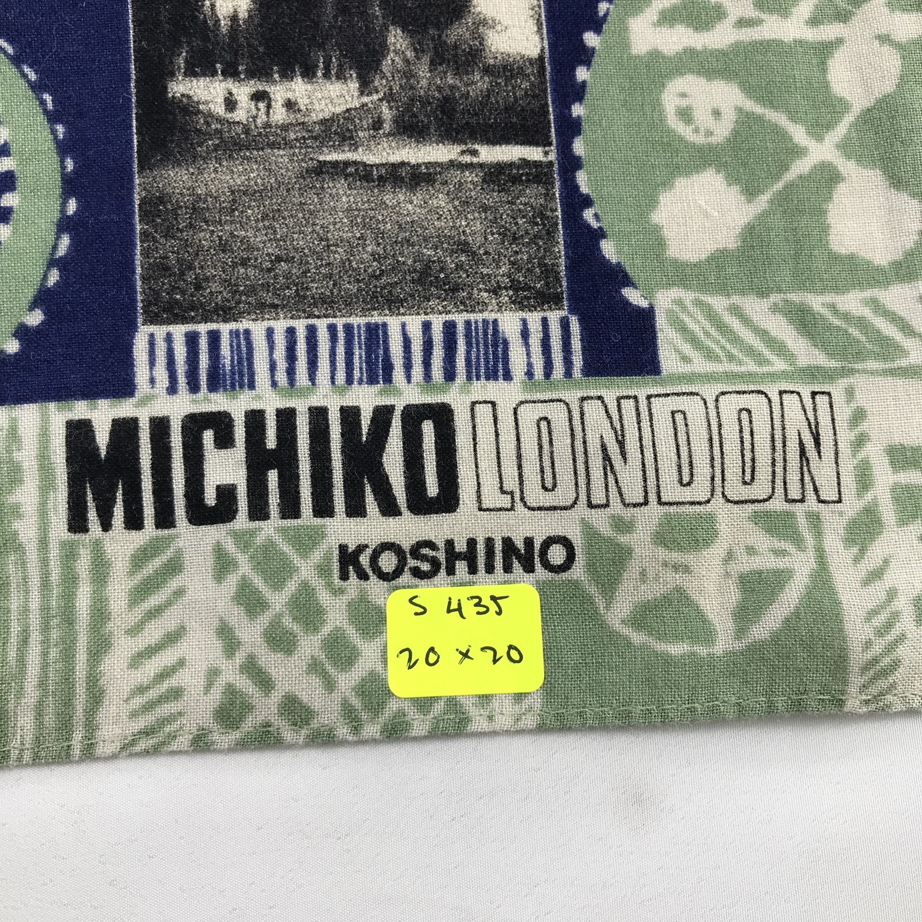 Michiko Koshino London × Vintage Michiko London Bandana / Handkerchief / Neckerchief - S435 Size ONE SIZE - 5 Thumbnail
