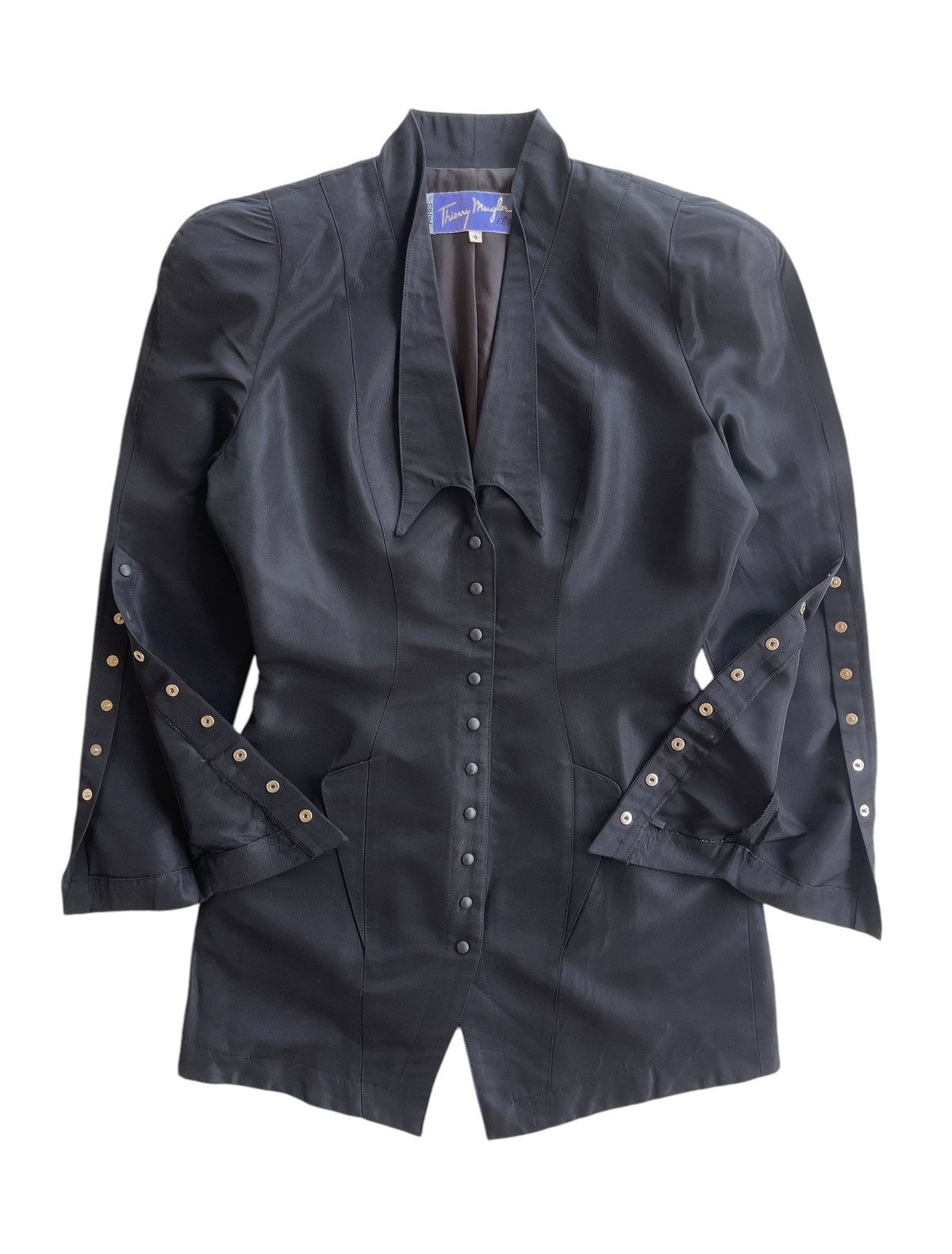 Thierry Mugler 1990s Iconic Structured Corseted Jacket Coat Size S / US 4 / IT 40 - 2 Thumbnail