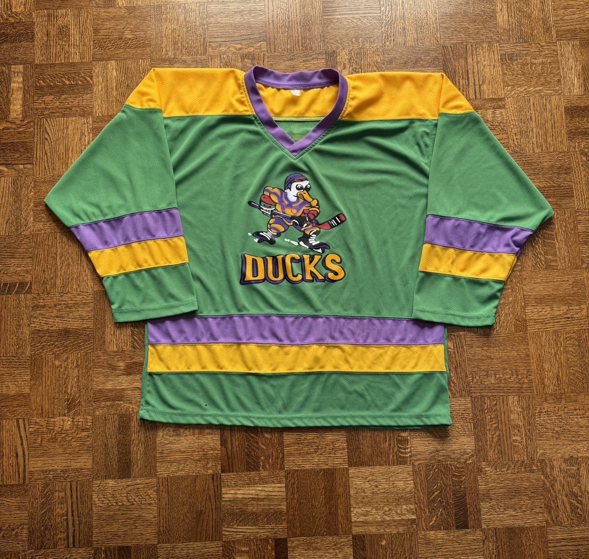 Vintage Vintage Mighty Ducks Fulton Reed Movie Hockey Jersey Size US L / EU 52-54 / 3 - 1 Thumbnail