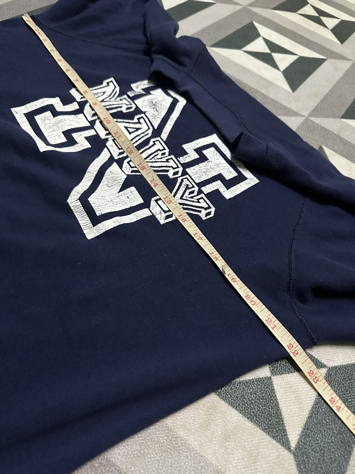Vintage Vintage 90s Navy sweatshirts Size US XL / EU 56 / 4 - 8 Thumbnail