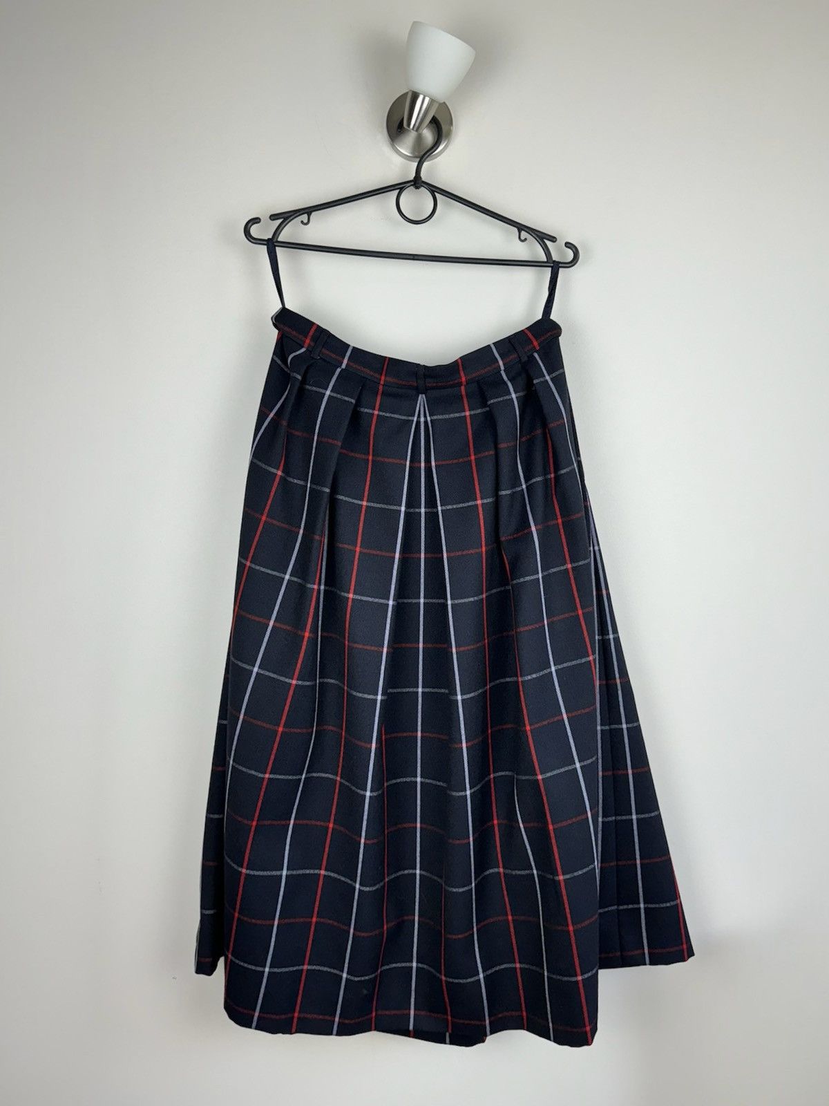 Burberry × Vintage Vintage wool skirt Burberry Nova Check 90s original Size 34" / US 12 / IT 48 - 1 Thumbnail