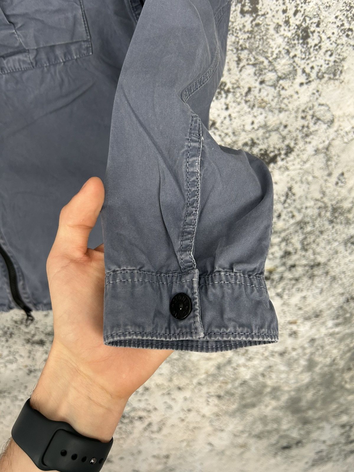 Designer × Stone Island Stone Island Blue Overshirt Light Jacket Vintage Designer Size US M / EU 48-50 / 2 - 5 Thumbnail