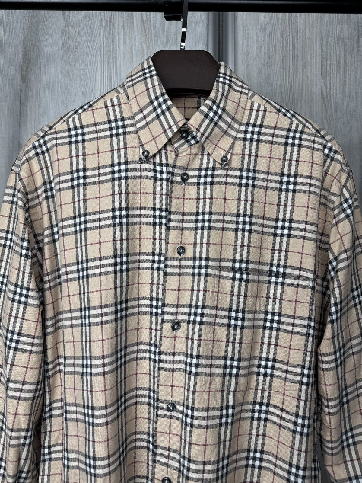 Burberry Burberry London beige nova check long sleeve shirt size 42 Size US L / EU 52-54 / 3 - 3 Thumbnail
