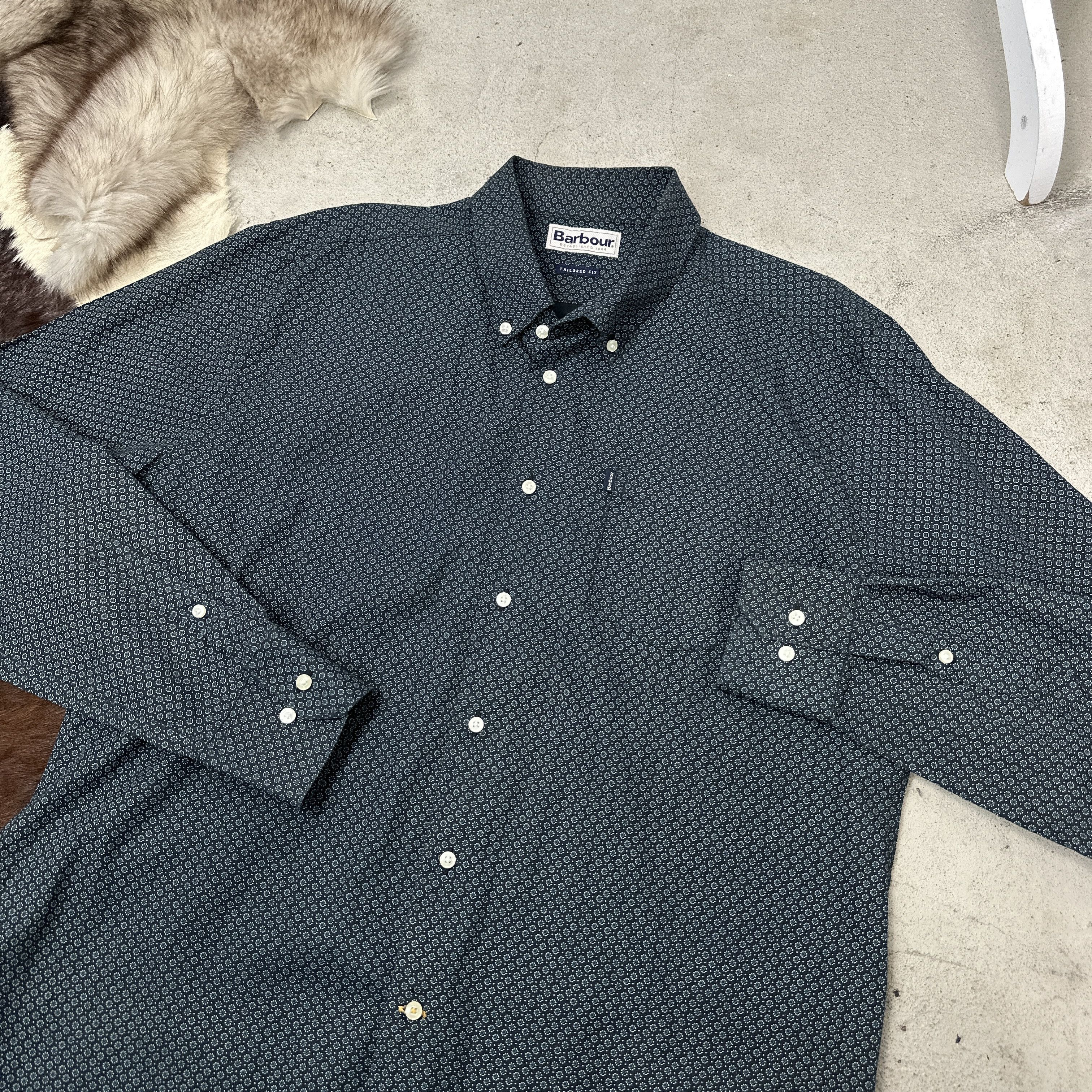Barbour Vintage Classy Button Down Preppy Barbour Shirt Y2K Size US XL / EU 56 / 4 - 6 Thumbnail