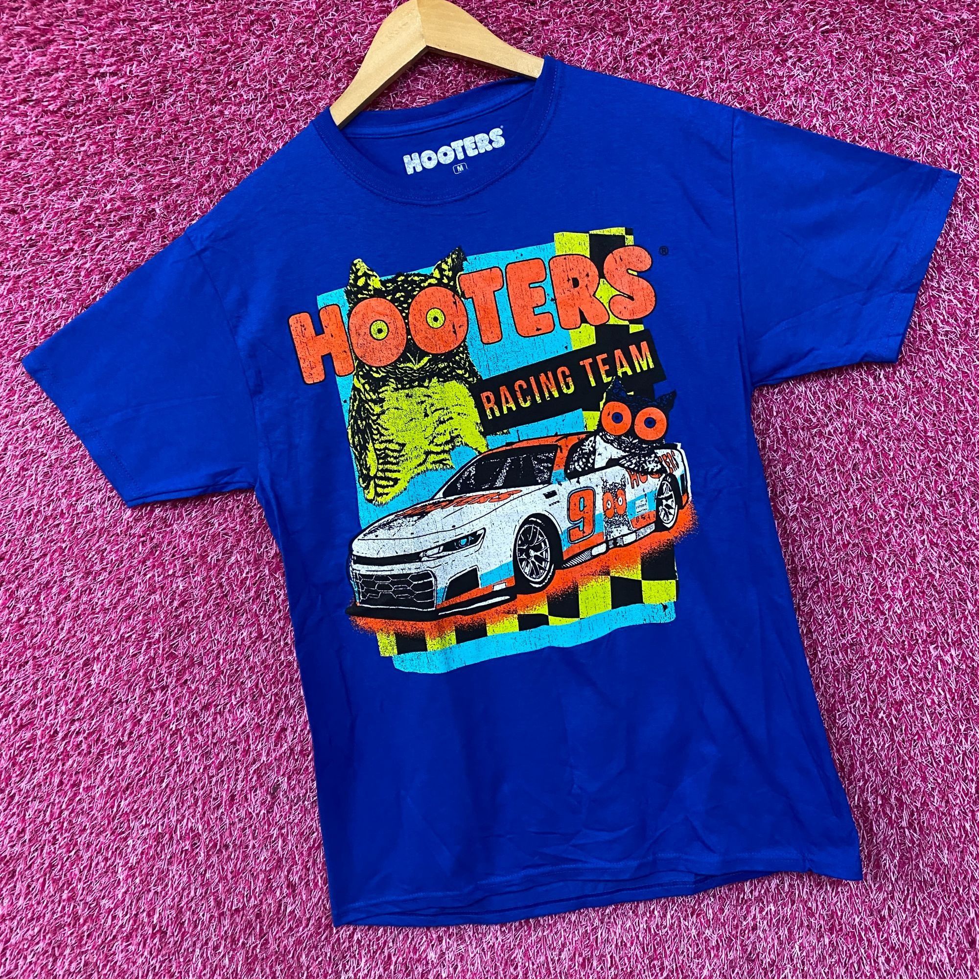Ripple Junction Hooters Racing Team Race Car Number 9 Graphic Design T-Shirt Size US M / EU 48-50 / 2 - 3 Thumbnail