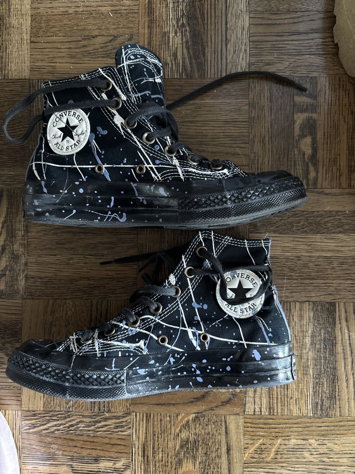 Converse Converse Chuck 70 Hi Paint Splatter Black Size US 5.5 / EU 38 - 2 Thumbnail