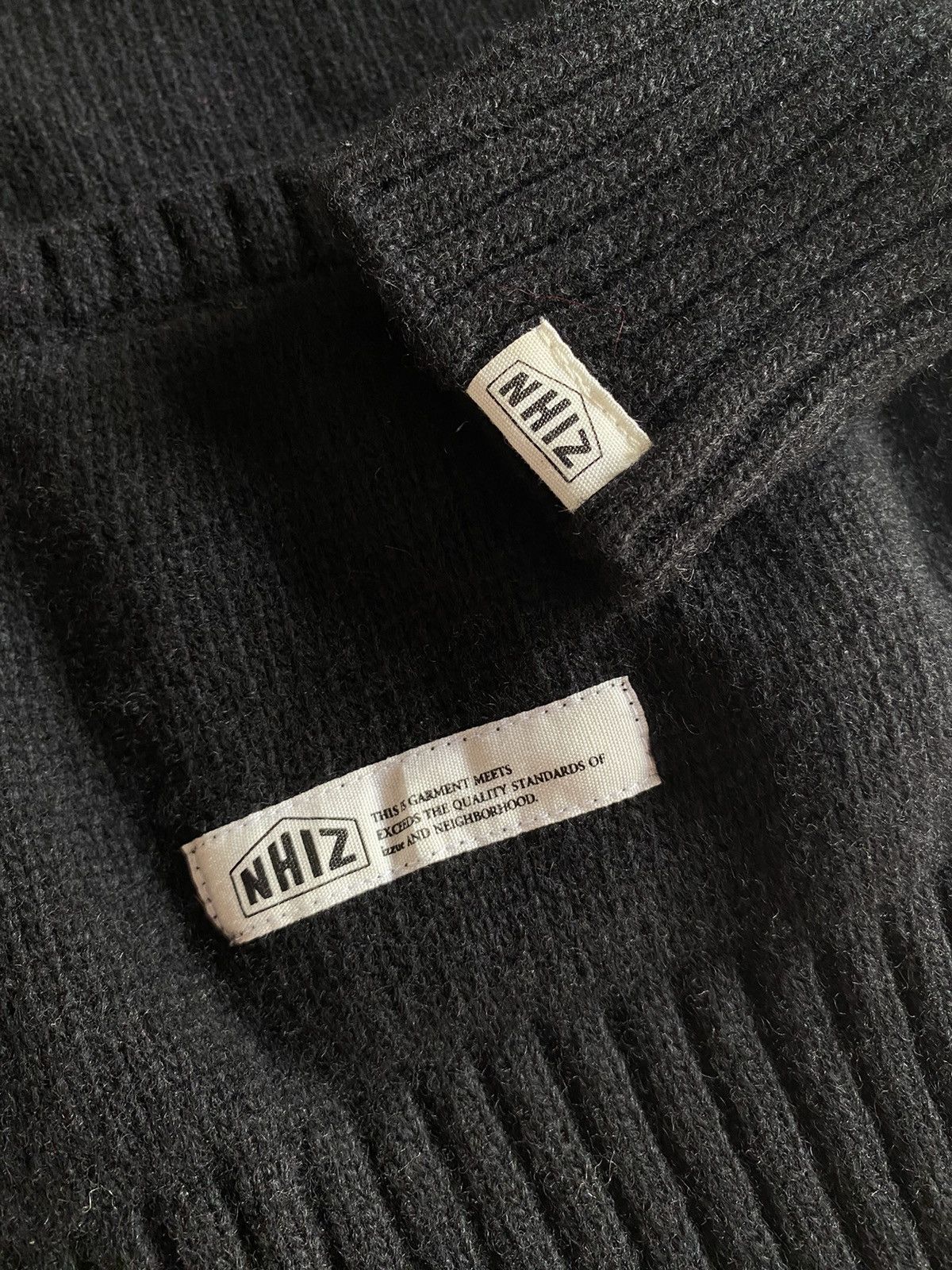 Neighborhood NHIZ izzue plus neighborhood Black Varsity Knit Cardigan Size US S / EU 44-46 / 1 - 7 Thumbnail