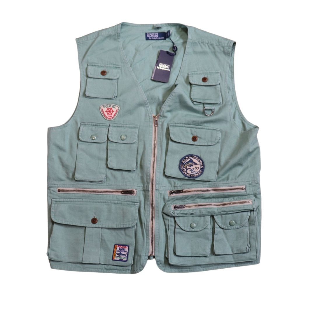 Polo Ralph Lauren Sportsman Key West Fishing vest NWT L Outerwear