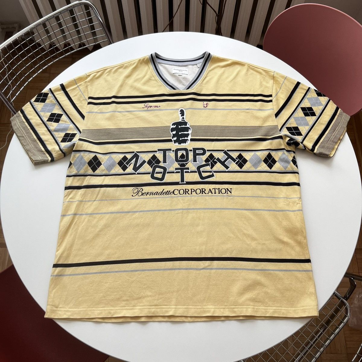Supreme Supreme Bernadette Corporation Pique Soccer Top Pale