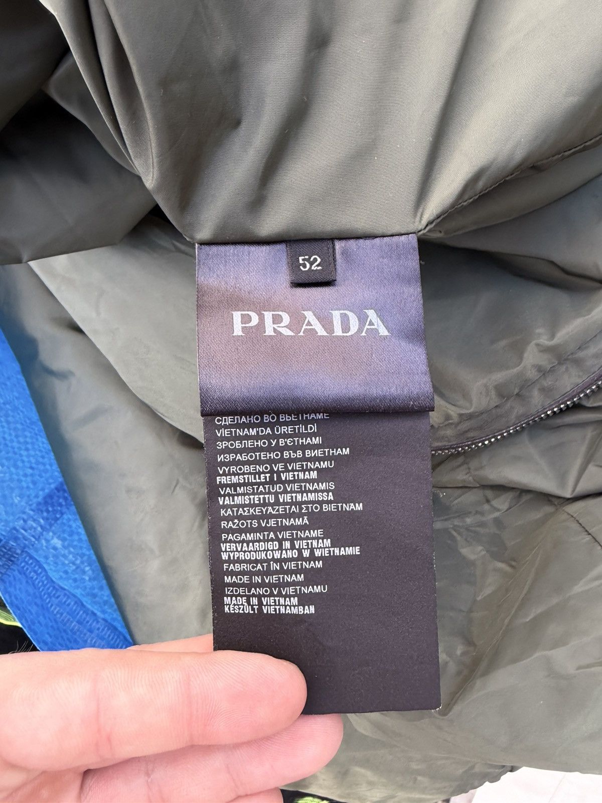 Prada Prada leather edition jacket hidden hood nylon triangle logo Size US L / EU 52-54 / 3 - 6 Thumbnail