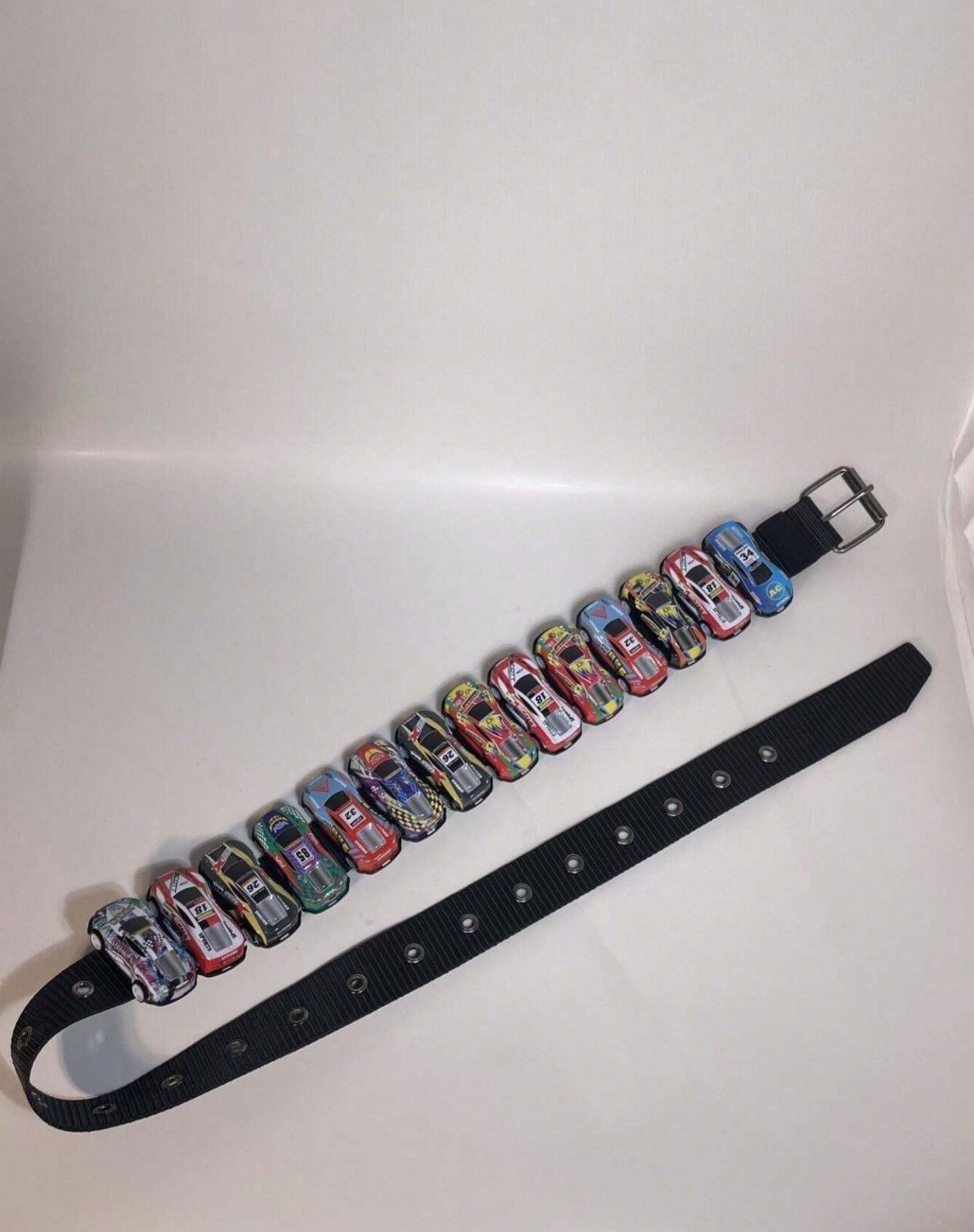 Vintage HANDMADE MINI RACE CAR SHAPED BELT Size ONE SIZE - 10 Thumbnail
