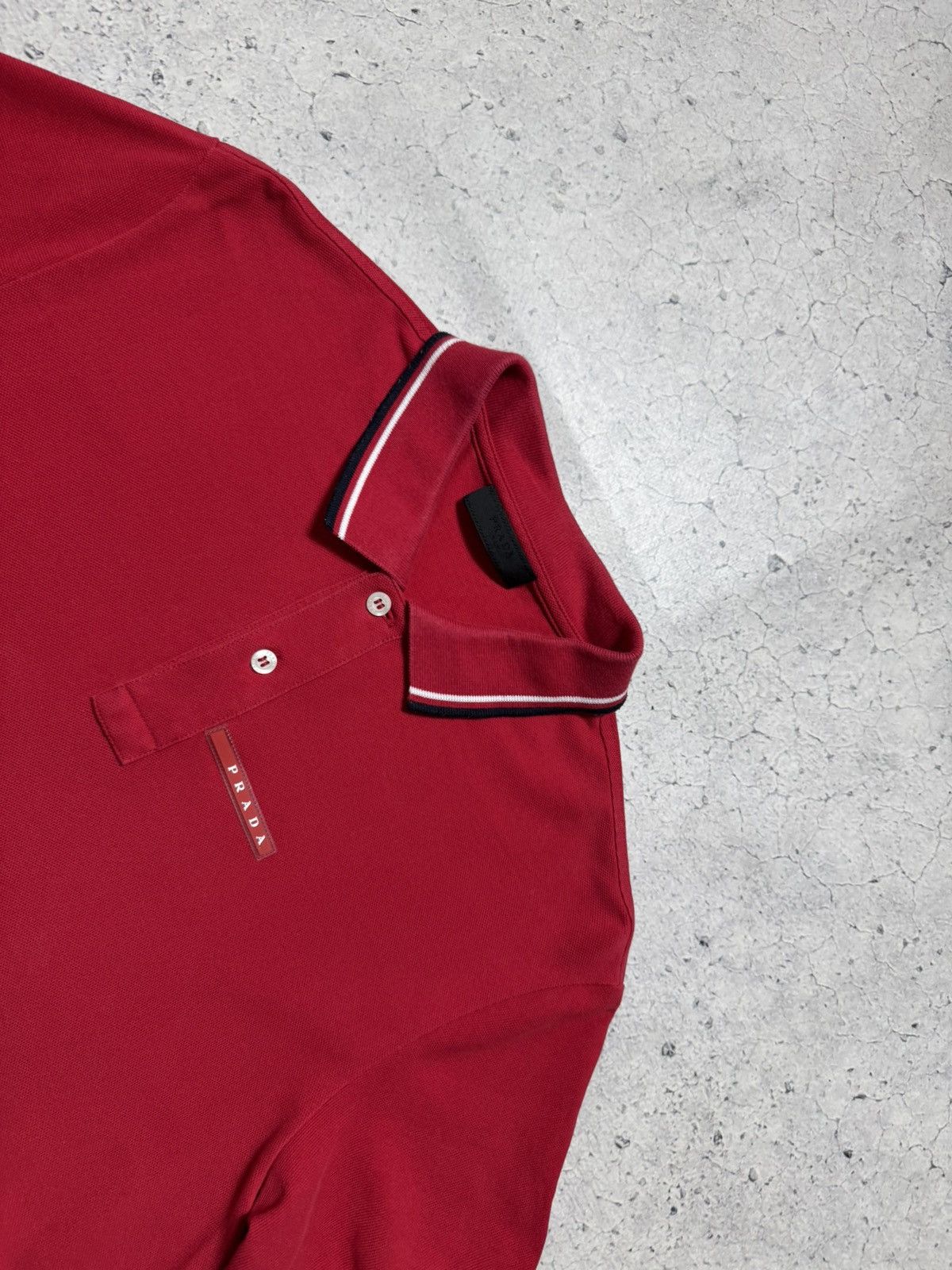 Prada Prada Red Tab Luxury Polo Shirt Size L Size US L / EU 52-54 / 3 - 4 Thumbnail