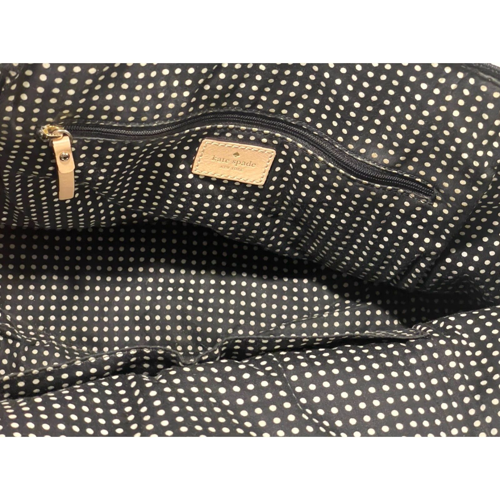 Vintage VINTAGE Kate Spade Black Kennedy Park Nylon Tote Bag Size M / US 6-8 / IT 42-44 - 7 Thumbnail