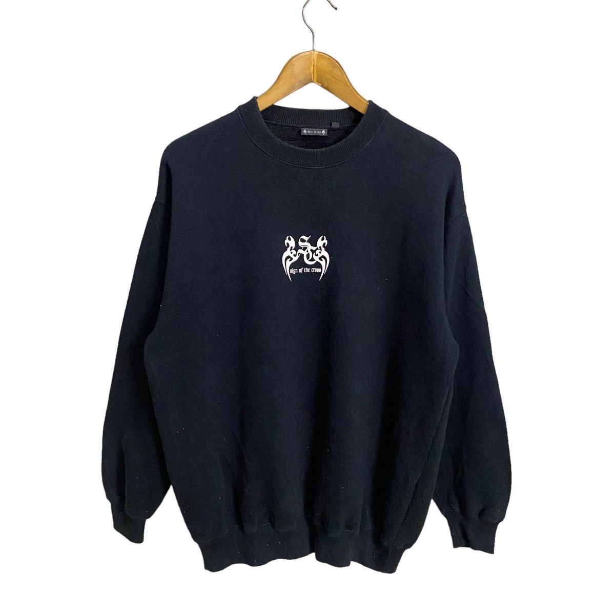 Japanese Brand HILL CROP SIGN OF THE CROSS SWEATSHIRT Size US L / EU 52-54 / 3 - 2 Thumbnail