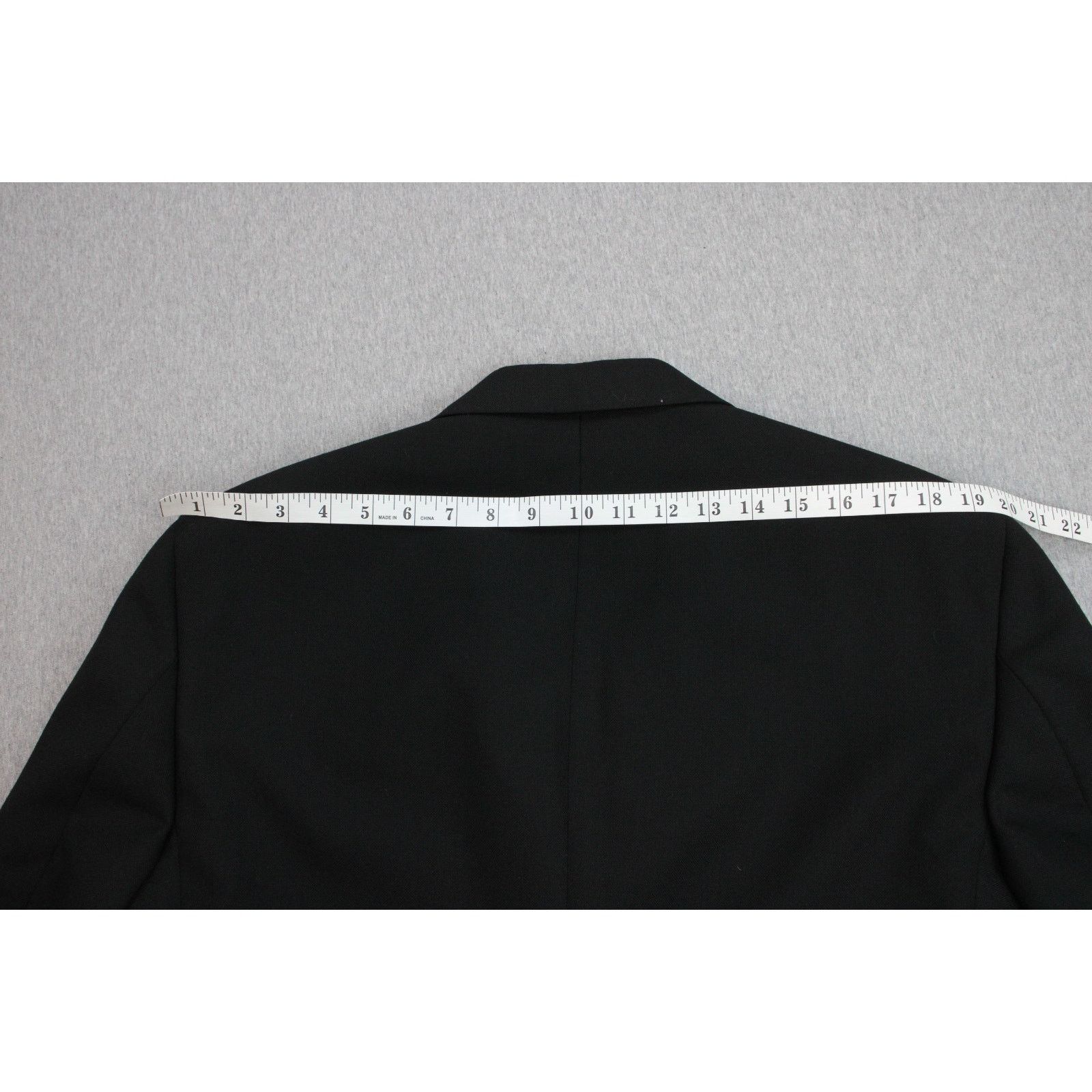 Stafford Stafford Blazer Mens Size 40R Black Notch Lapel 2 Button Size 40R - 11 Thumbnail
