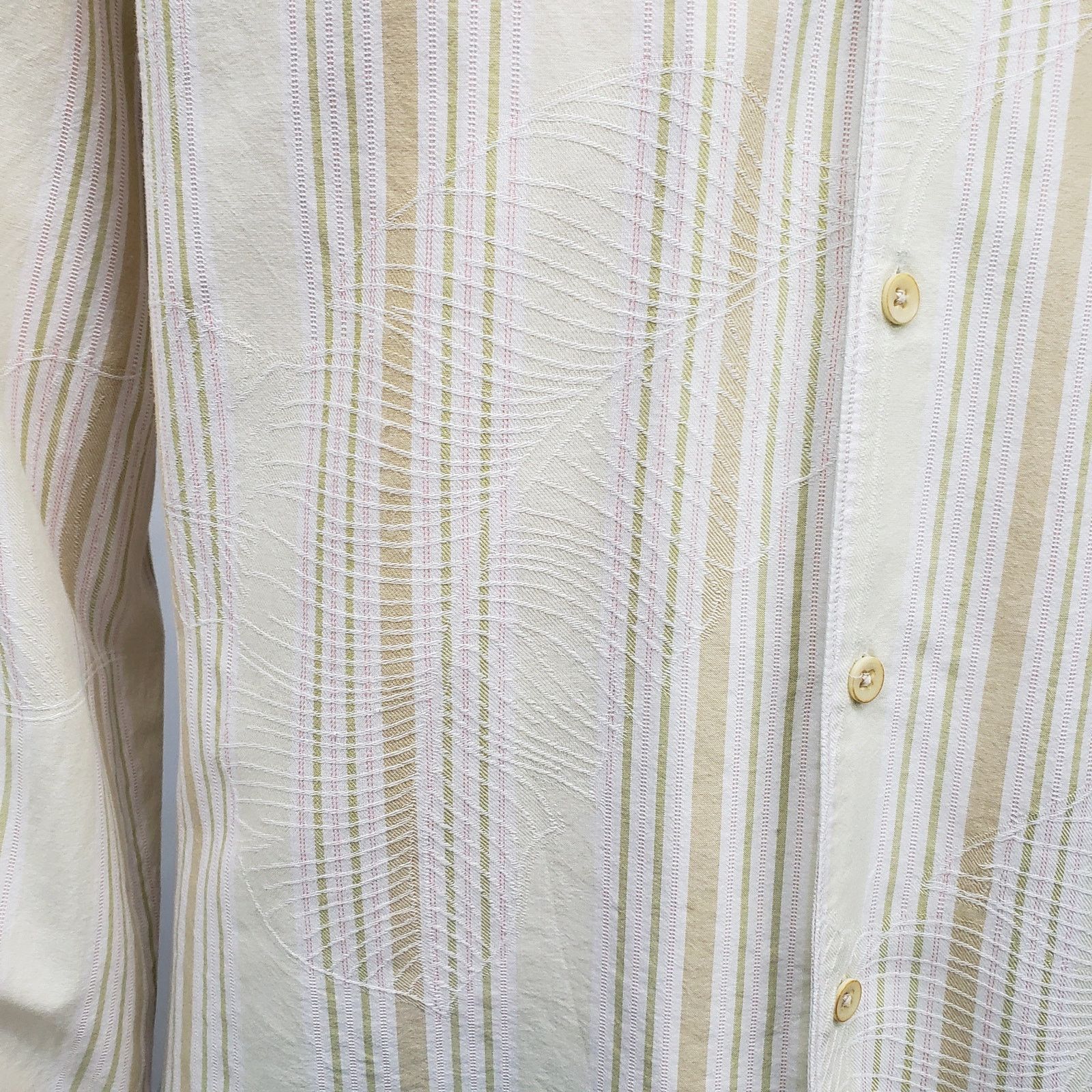 Tommy Bahama Tommy Bahama Shirt Tencel Hidden Button down Striped Floral Size US L / EU 52-54 / 3 - 3 Thumbnail