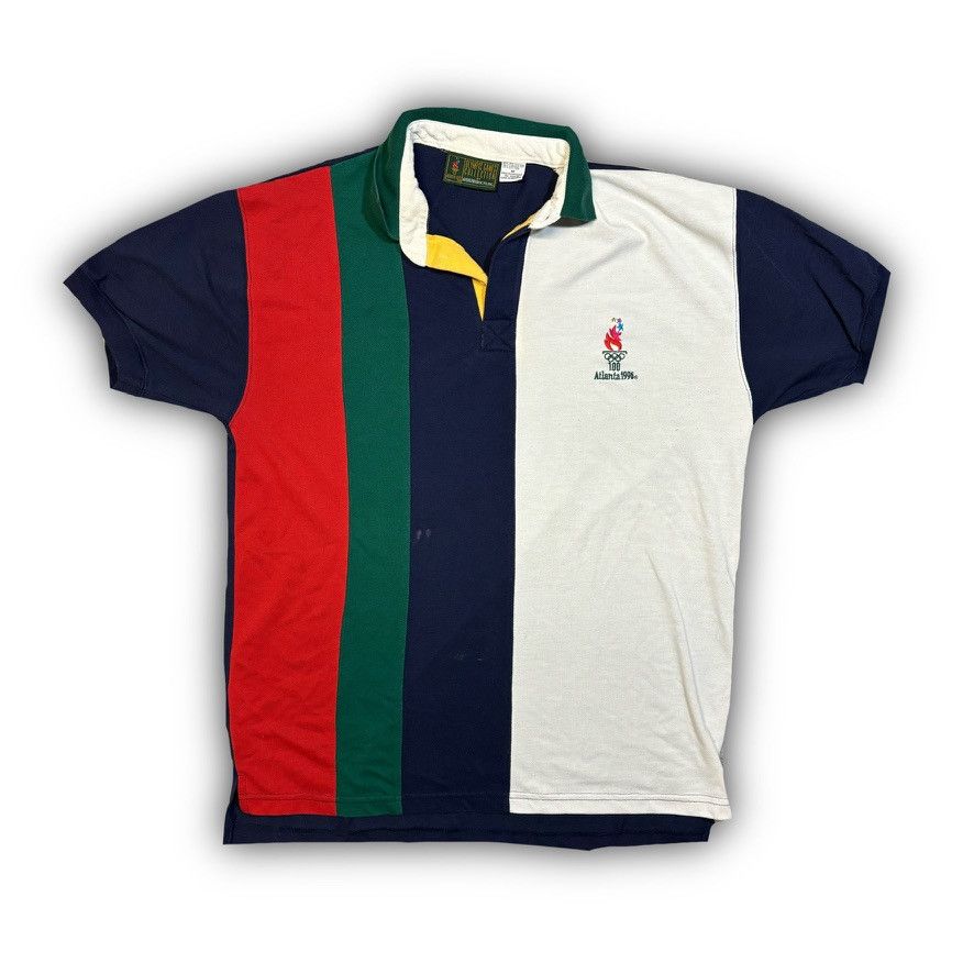 USA Olympics Vintage 1996 Atlanta Olympic Games Official Polo Shirt Size US M / EU 48-50 / 2 - 1 Thumbnail