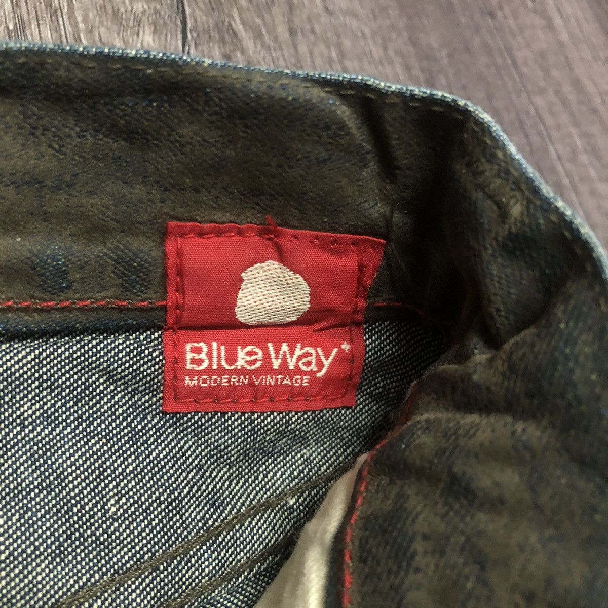 Le Grande Bleu (L.G.B.) Vintage Blue Way Denim Jeans Unisex Size US 28 / EU 44 - 12 Thumbnail