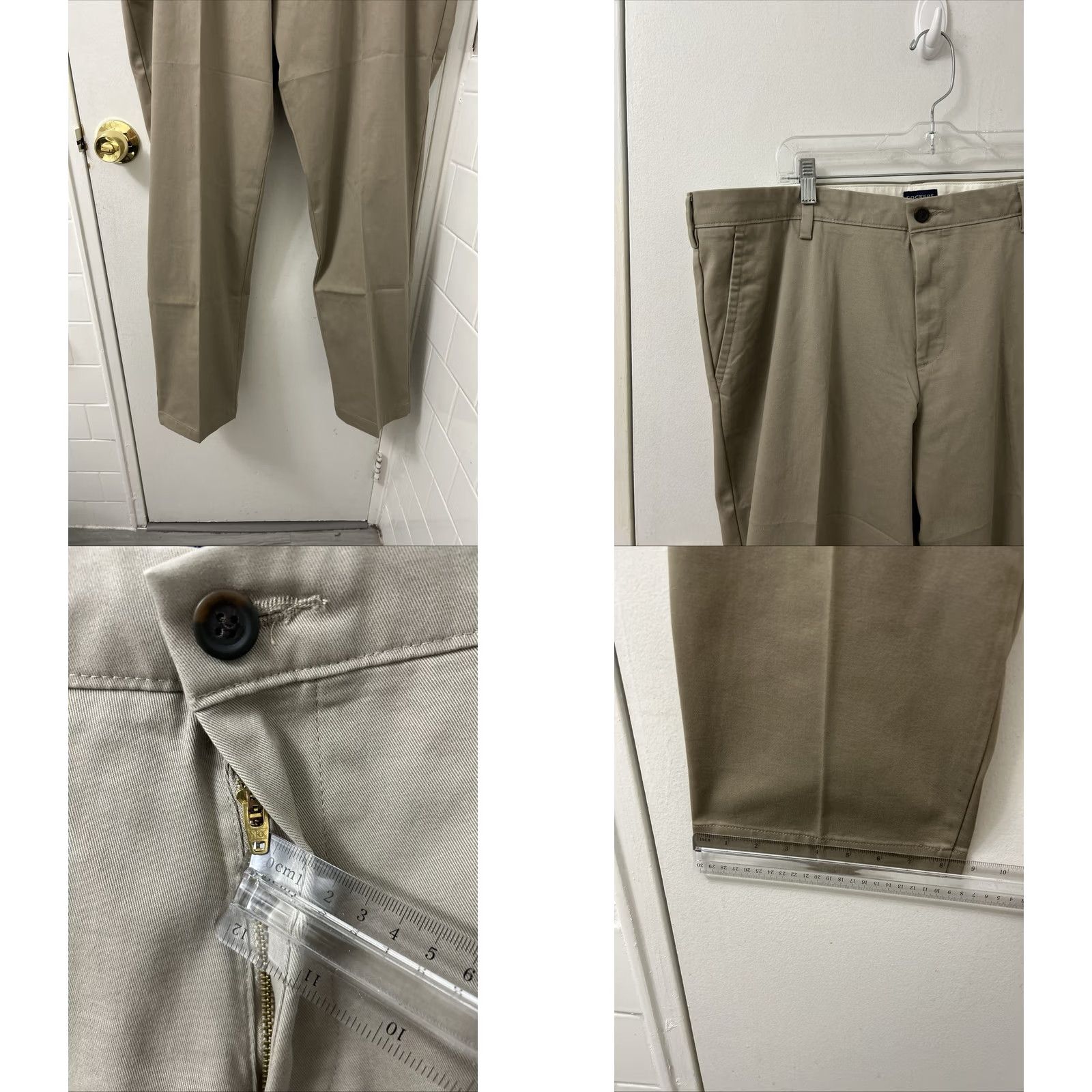 Dockers DOCKERS Easy Khaki Pants Mens 40x30 Tan Straight Fit Stretch Performance NWT Size US 40 / EU 56 - 8 Thumbnail