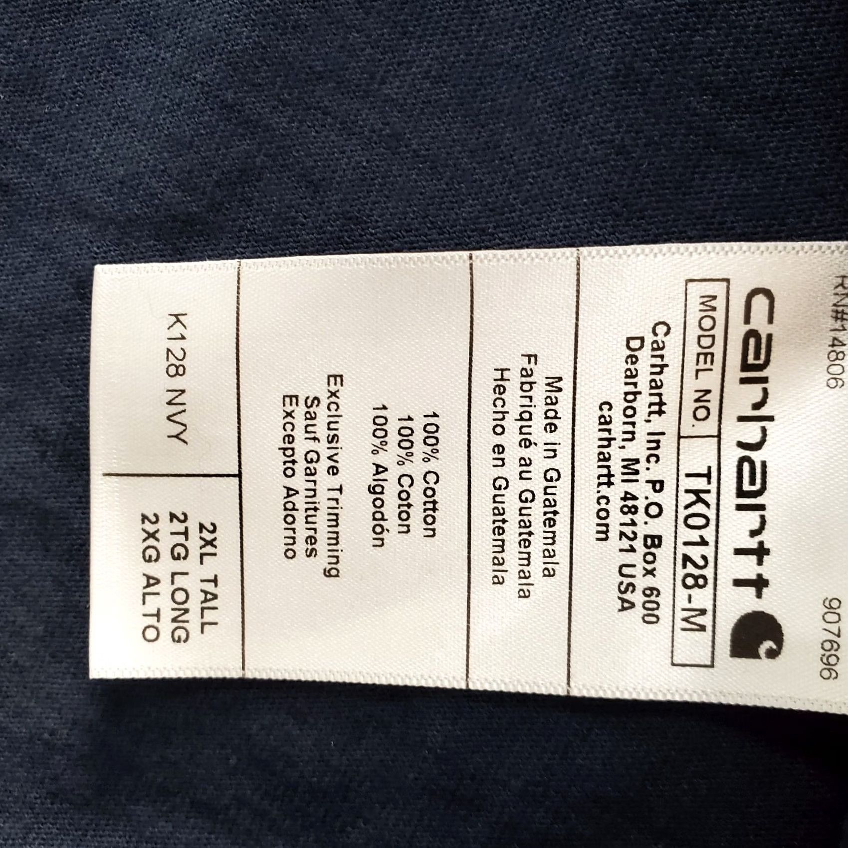 Carhartt Carhartt Shirt Men 2XL Navy Long Sleeve Henley Neck Size US XXL / EU 58 / 5 - 7 Thumbnail