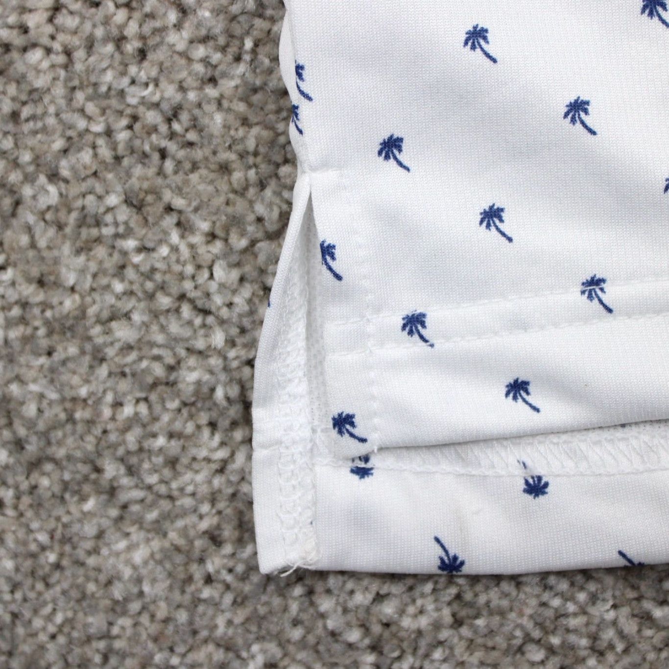 Vintage Kilburne & Finch Polo Shirt Mens 5XL White/Blue Palm Tree All Over Print NWT AOP Shirt Size US XXL / EU 58 / 5 - 7 Thumbnail