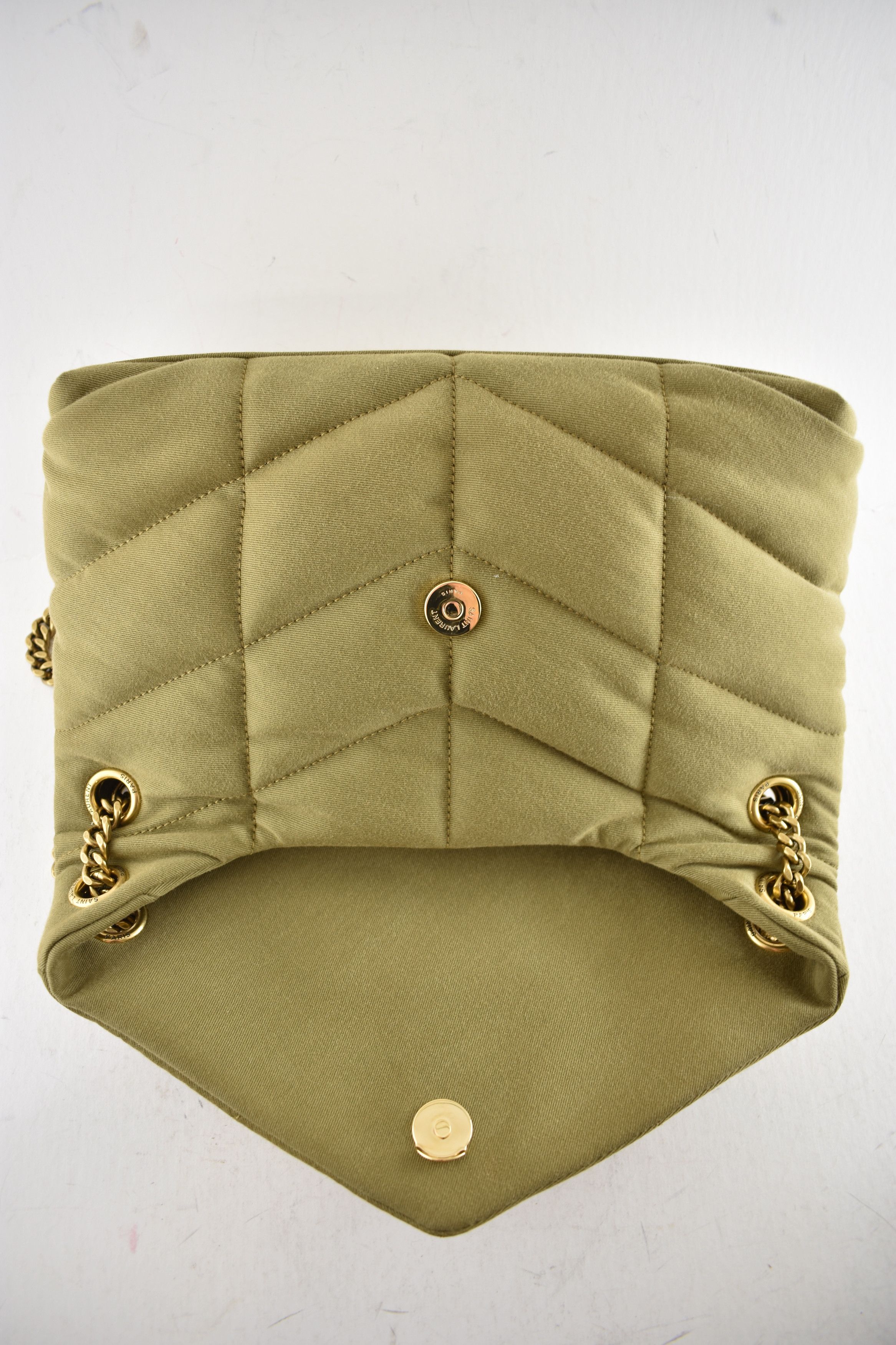 Saint Laurent Paris Saint Laurent Small Puffer Chain Fir Gold YSL Crossbody Bag Size ONE SIZE - 17 Thumbnail