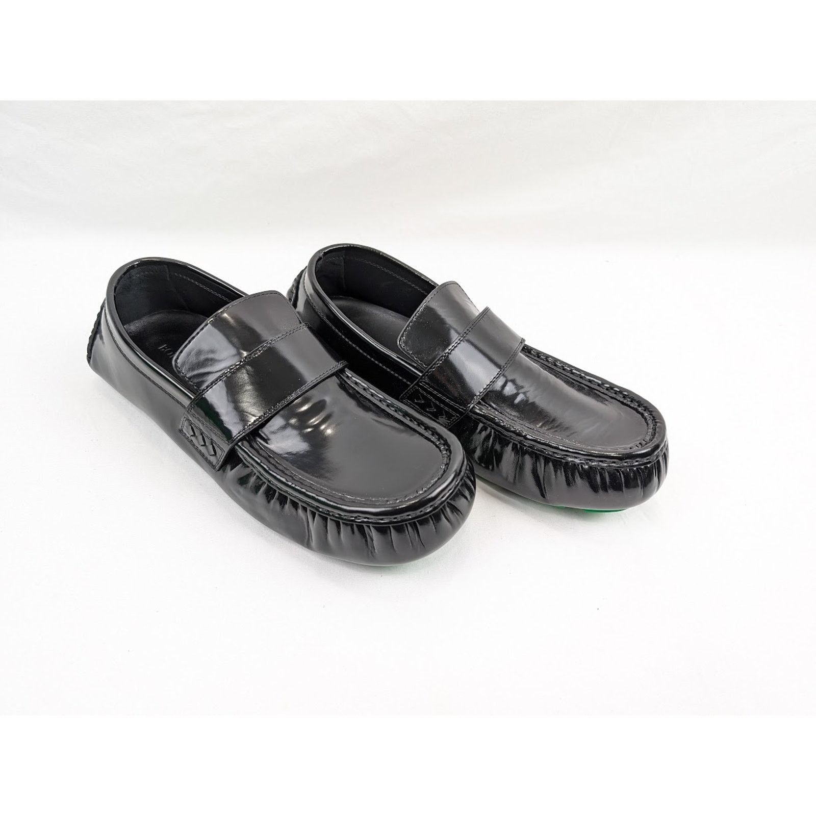 Bottega Veneta o1rshd1 Latex Lux Ride Loafers in Black-Parakeet Size US 11 / EU 44 - 15 Thumbnail
