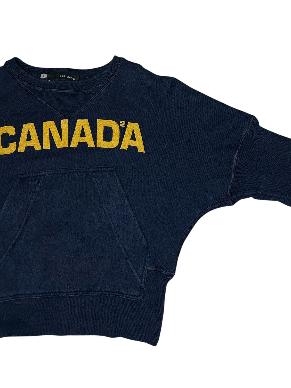 Dsquared2 F/W 04 Canada Cropped Sweatshirt Size L / US 10 / IT 46 - 8 Thumbnail