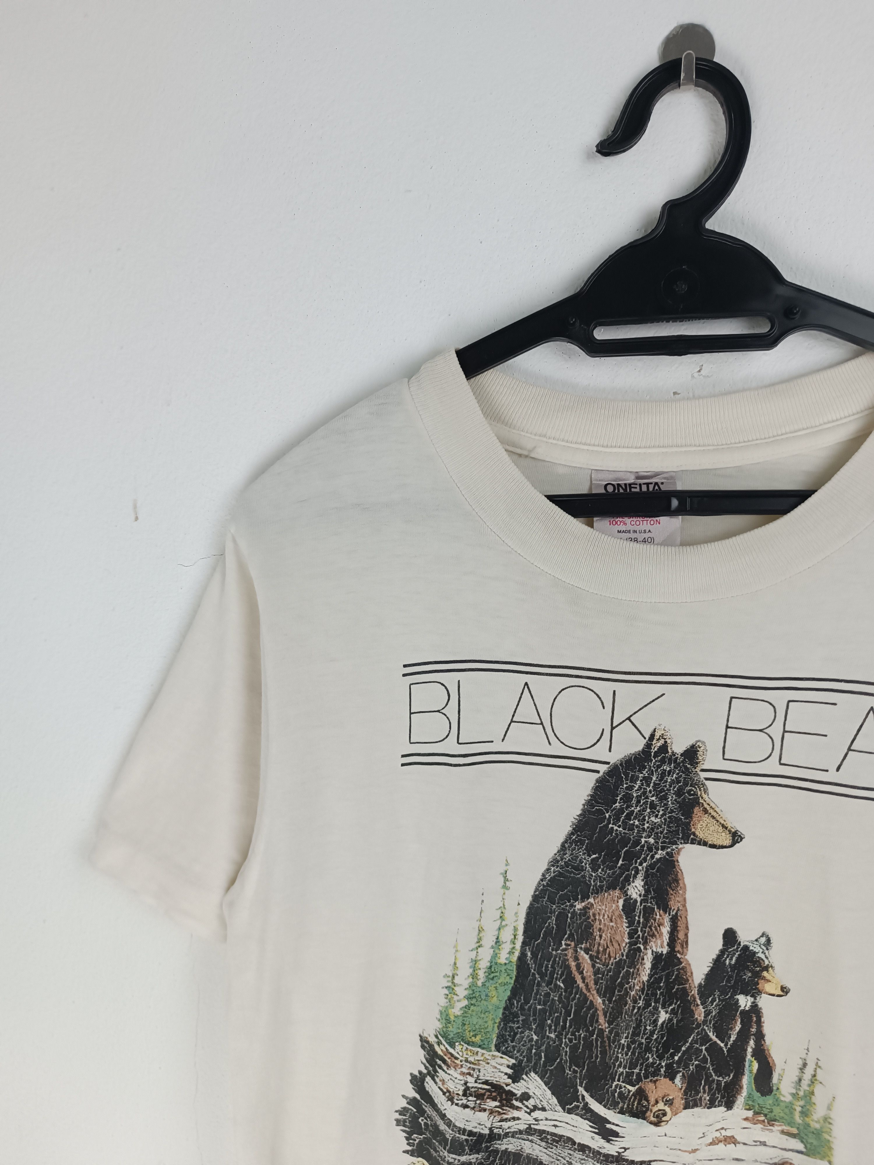 Vintage RARE🔥VINTAGE 80'S BLACK BEAR COLLECTOR ANIMAL HABITAT TEE Size US M / EU 48-50 / 2 - 7 Thumbnail
