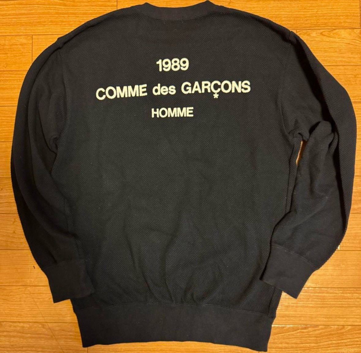 80s COMME des GARÇONS logo knit