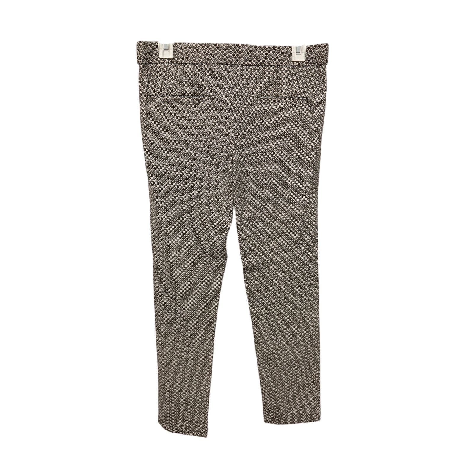 Other Amanda + Chelsea Black White Lattice Stretch Formal Pants Size 28" / US 6 / IT 42 - 7 Thumbnail