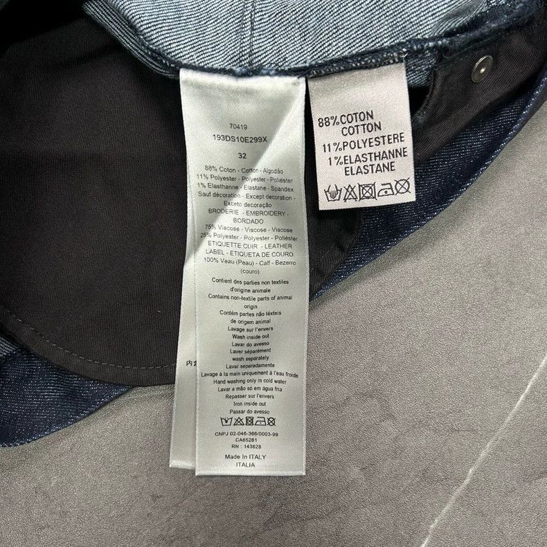 Dior Dior Travis Scott Embroidered Denim Pants-2506 Size US 30 / EU 46 - 8 Thumbnail