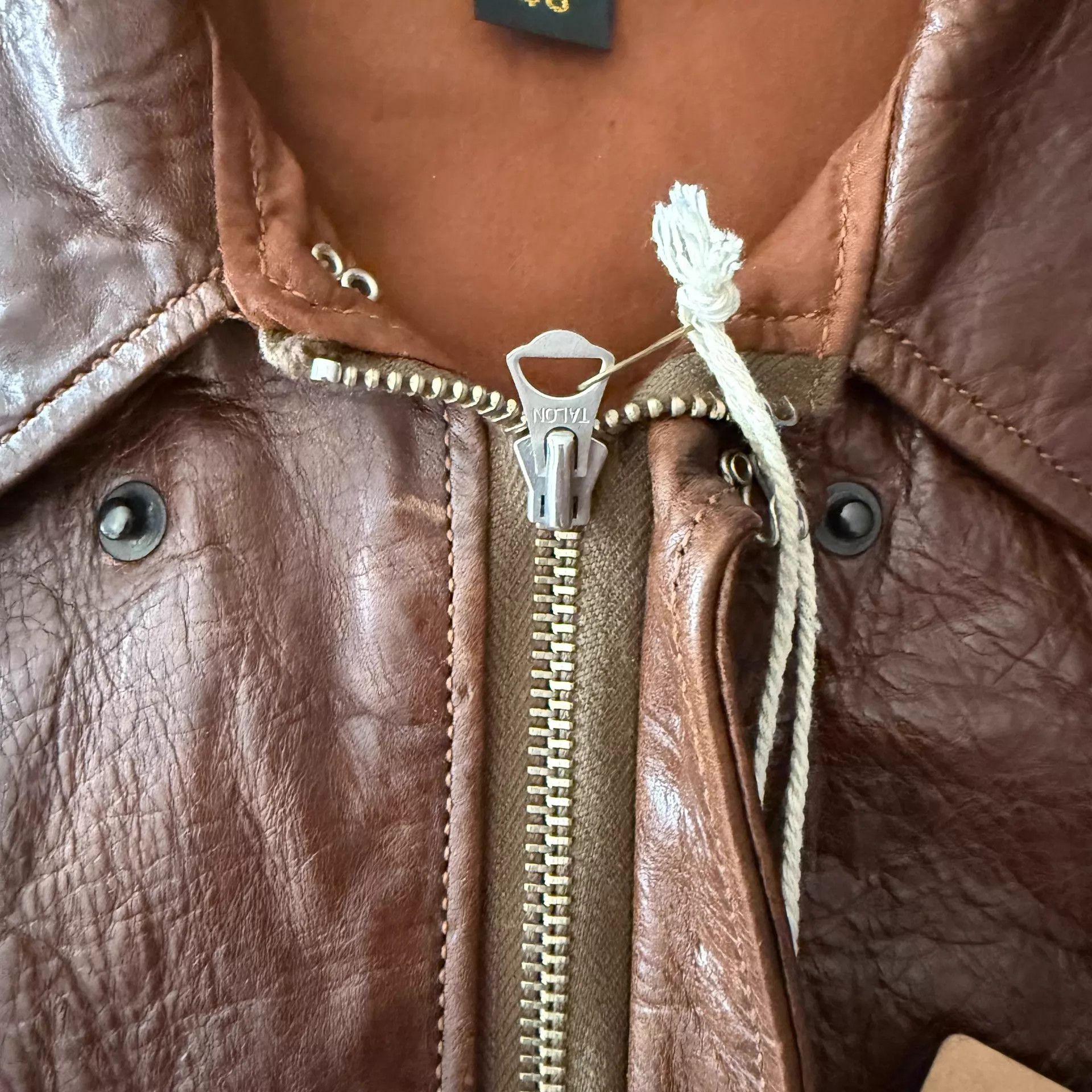 Eastman Leather Clothing Eastman Leather Vegan Horsehide A2 Jacket Brn 48 Size US M / EU 48-50 / 2 - 6 Thumbnail