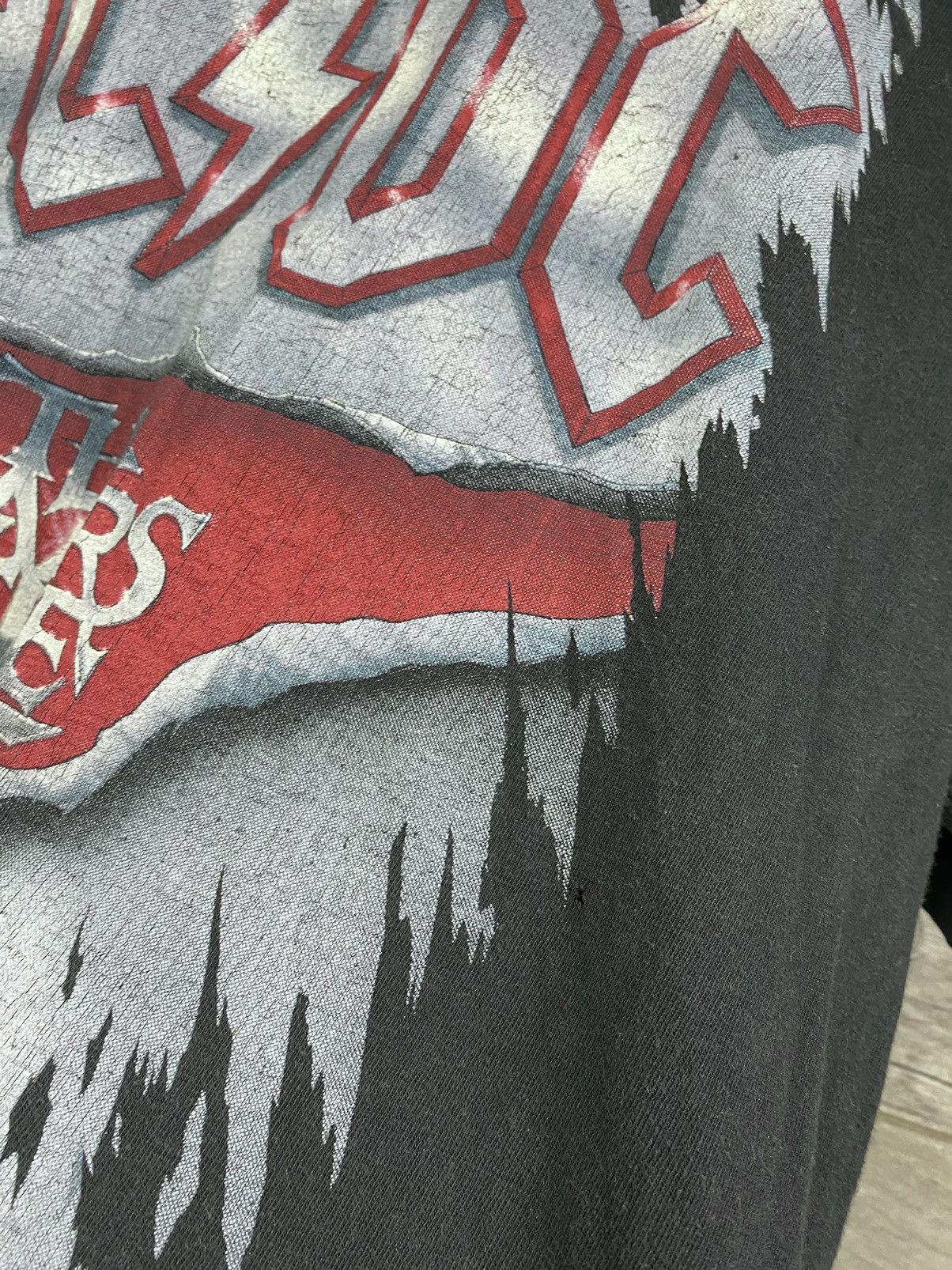 Vintage Vintage 1990 AC/DC The Razors Edge Tour original Brockum Size US M / EU 48-50 / 2 - 17 Thumbnail