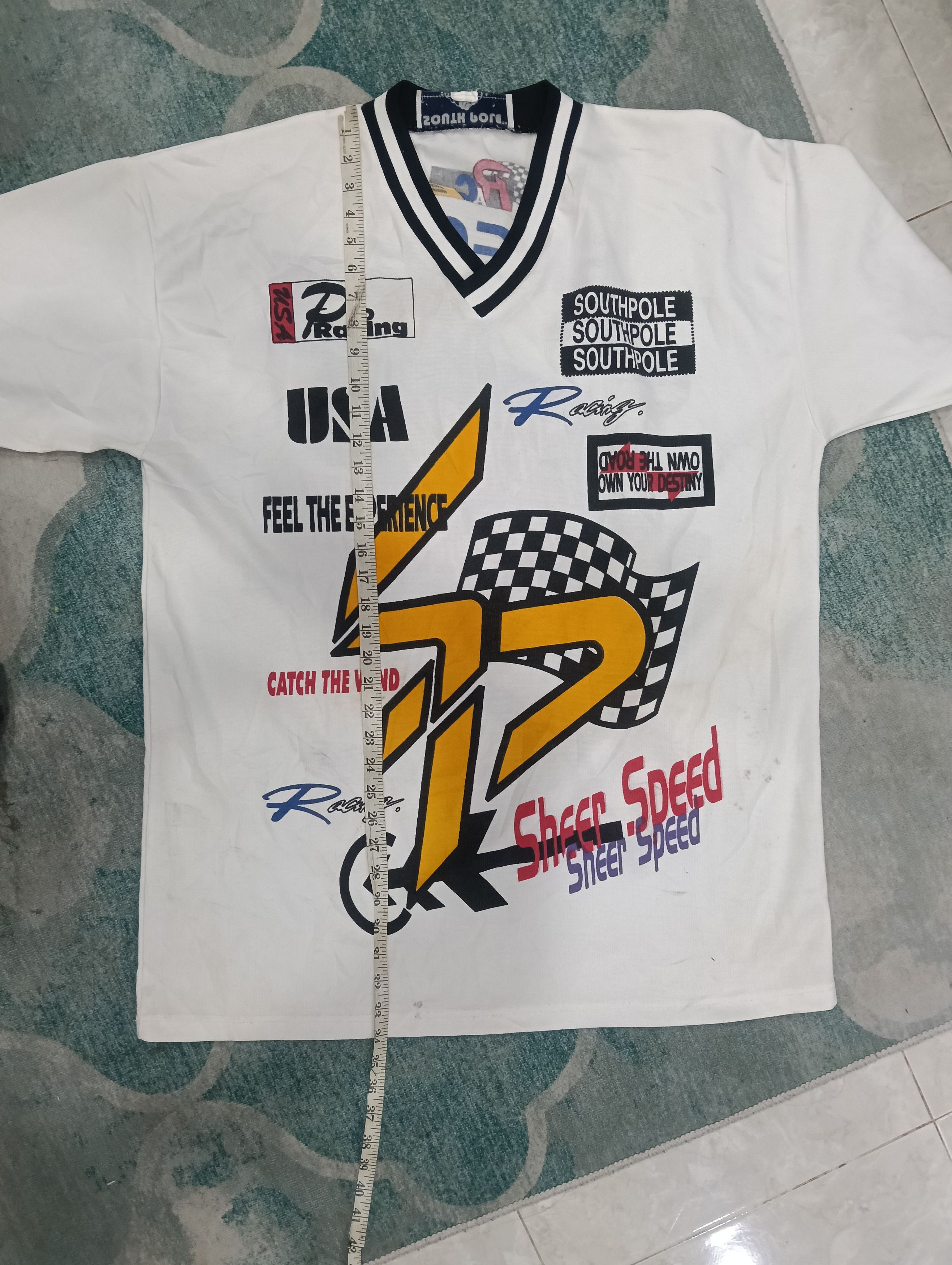 Southpole ⚡Rare South Pole Racing Shirt Jersey⚡ Size US XXL / EU 58 / 5 - 17 Thumbnail