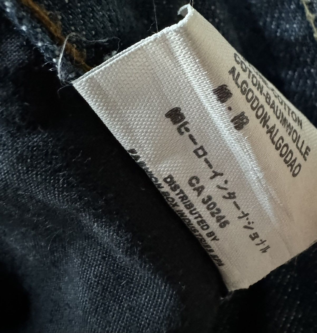 Designer Replay Guccio Low Waist Slim Stretch Waxed Denim Jeans Size US 30 / EU 46 - 17 Thumbnail