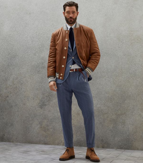 Brunello Cucinelli Jacket in Red Size US S / EU 44-46 / 1 - 1 Thumbnail