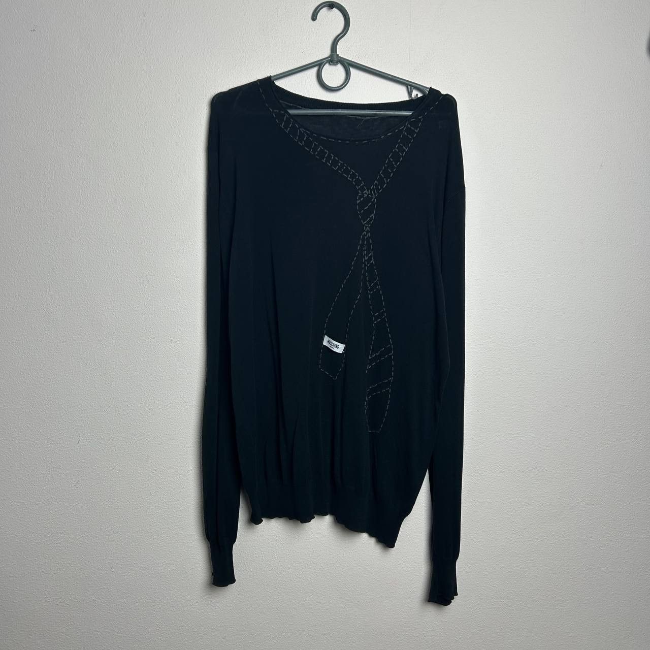 Moschino Designer Moschino Jeans Big logo vintage sweater Size US XL / EU 56 / 4 - 1 Thumbnail