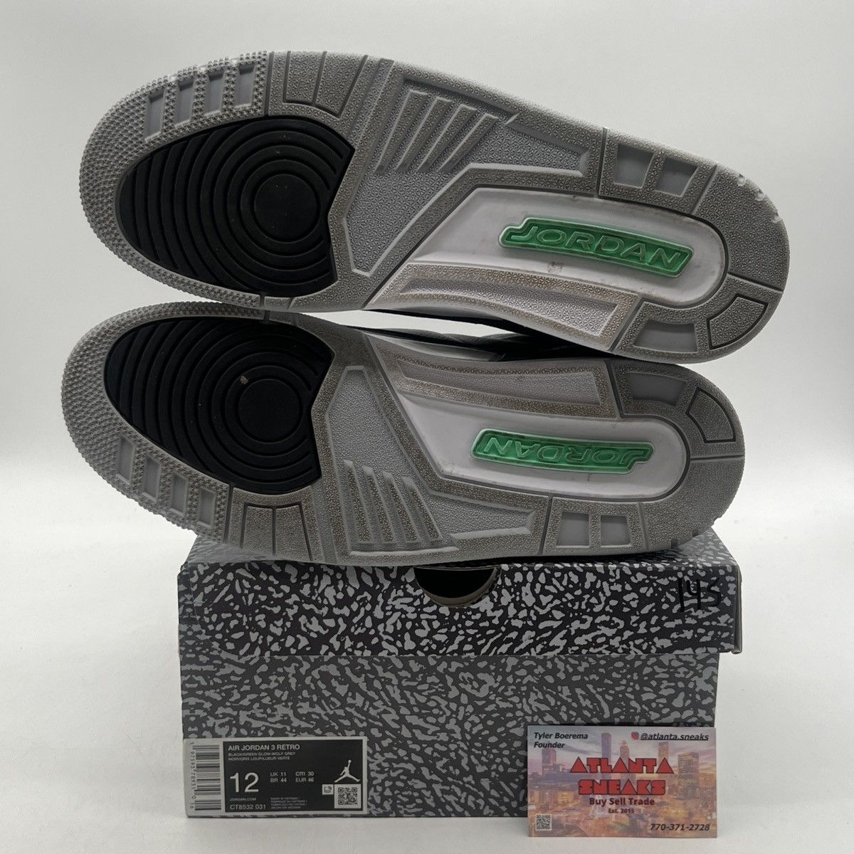 Jordan Brand Air Jordan 3 green glow Size US 12 / EU 45 - 8 Thumbnail