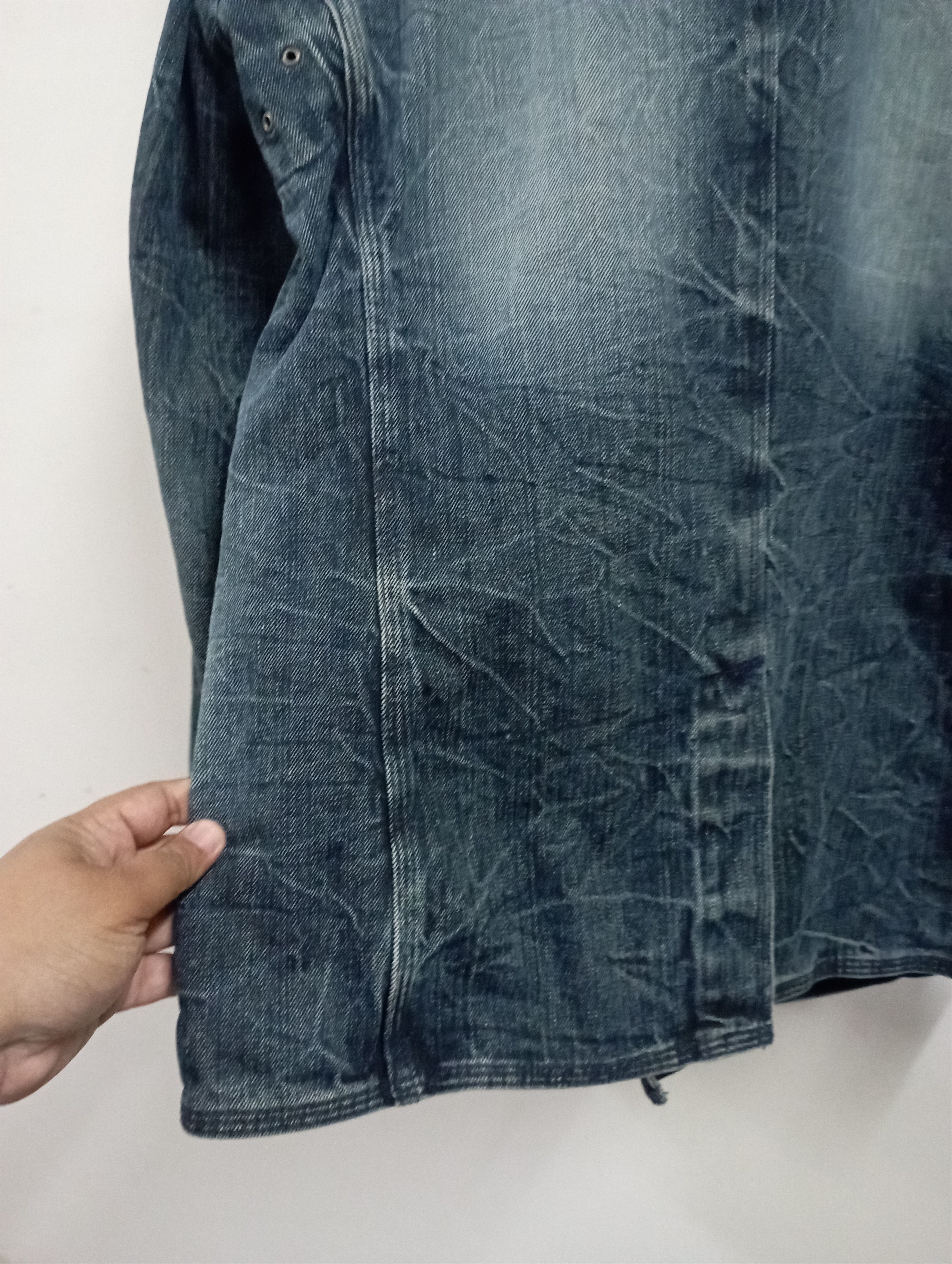 PPFM Vintage Japanese Junmen Lightning Wash Denim Jacket Size US L / EU 52-54 / 3 - 12 Thumbnail