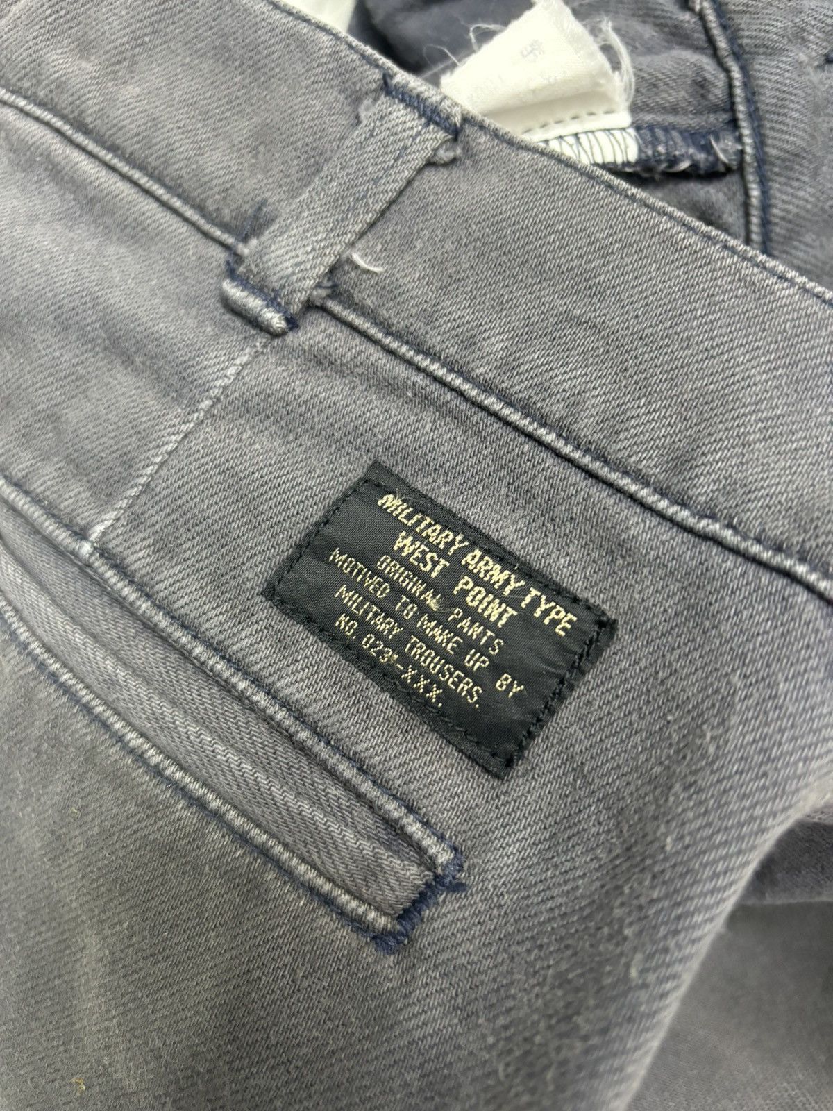 Japanese Brand MILITARY ARMY TYPE WEST POINT WIDE FADED TROUSER PANTS Size US 32 / EU 48 - 7 Thumbnail