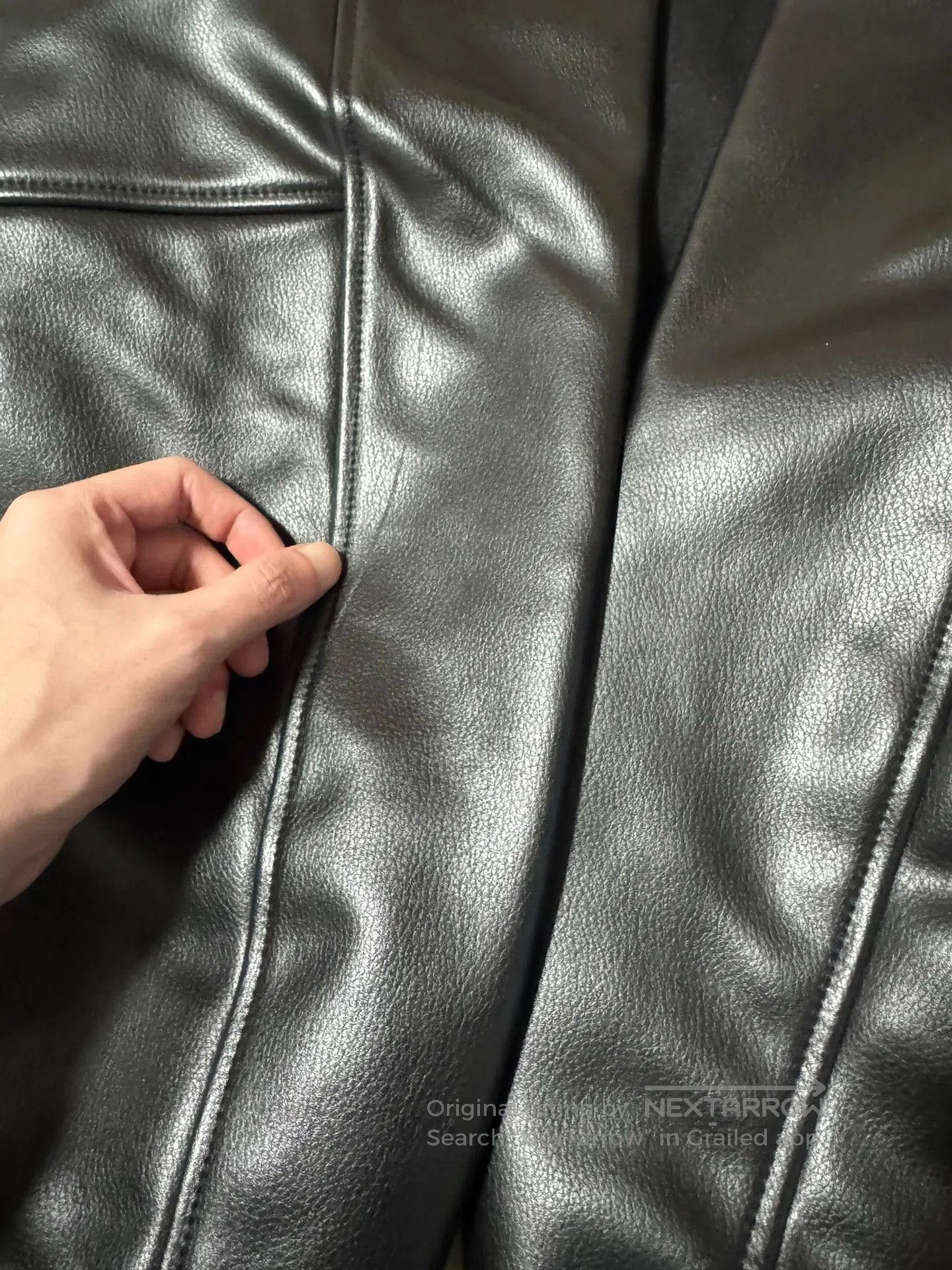 Wtaps WTAPS 22AW Leather Sleeve Baseball Jacket. Size US M / EU 48-50 / 2 - 9 Thumbnail