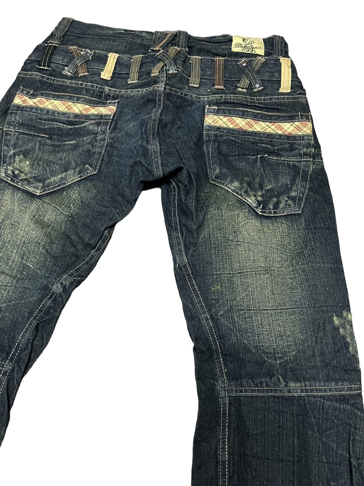 Japanese Brand DOMINATE HAND CRAFT DOUBLE WAIST STYLE JEANS Size US 34 / EU 50 - 7 Thumbnail