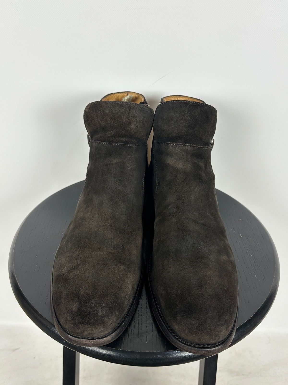 Officine Creative Officine Creative Brown Suede Biker Buckle Strap Boots Size US 10 / EU 43 - 12 Thumbnail