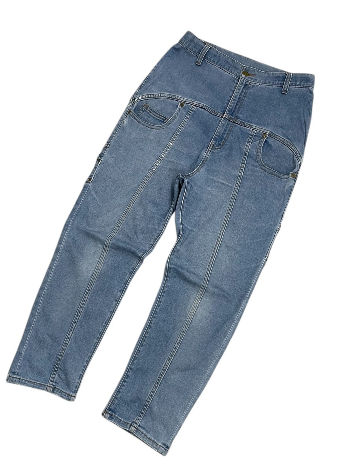Issey Miyake × mercibeaucoup Mercibeacoup Drop Crotch Pants by Issey Miyake (AD25) Size US 28 / EU 44 - 3 Thumbnail