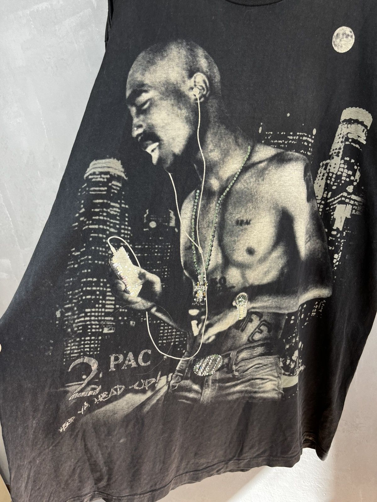 Rap Tees Vtg 2Pac T-Shirt SizexxxlTall Black Y2K Tupac Shakur Hip Hop Size US XXL / EU 58 / 5 - 5 Thumbnail