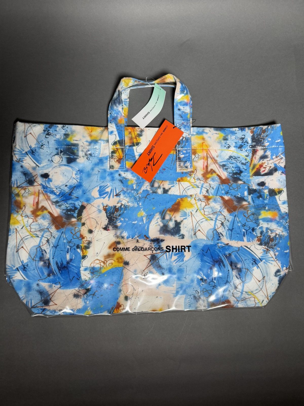 Comme des Garcons SIGNED COMME DES GARÇONS X FUTURA GRAFFITI PVC TOTE BAG Size ONE SIZE - 1 Thumbnail