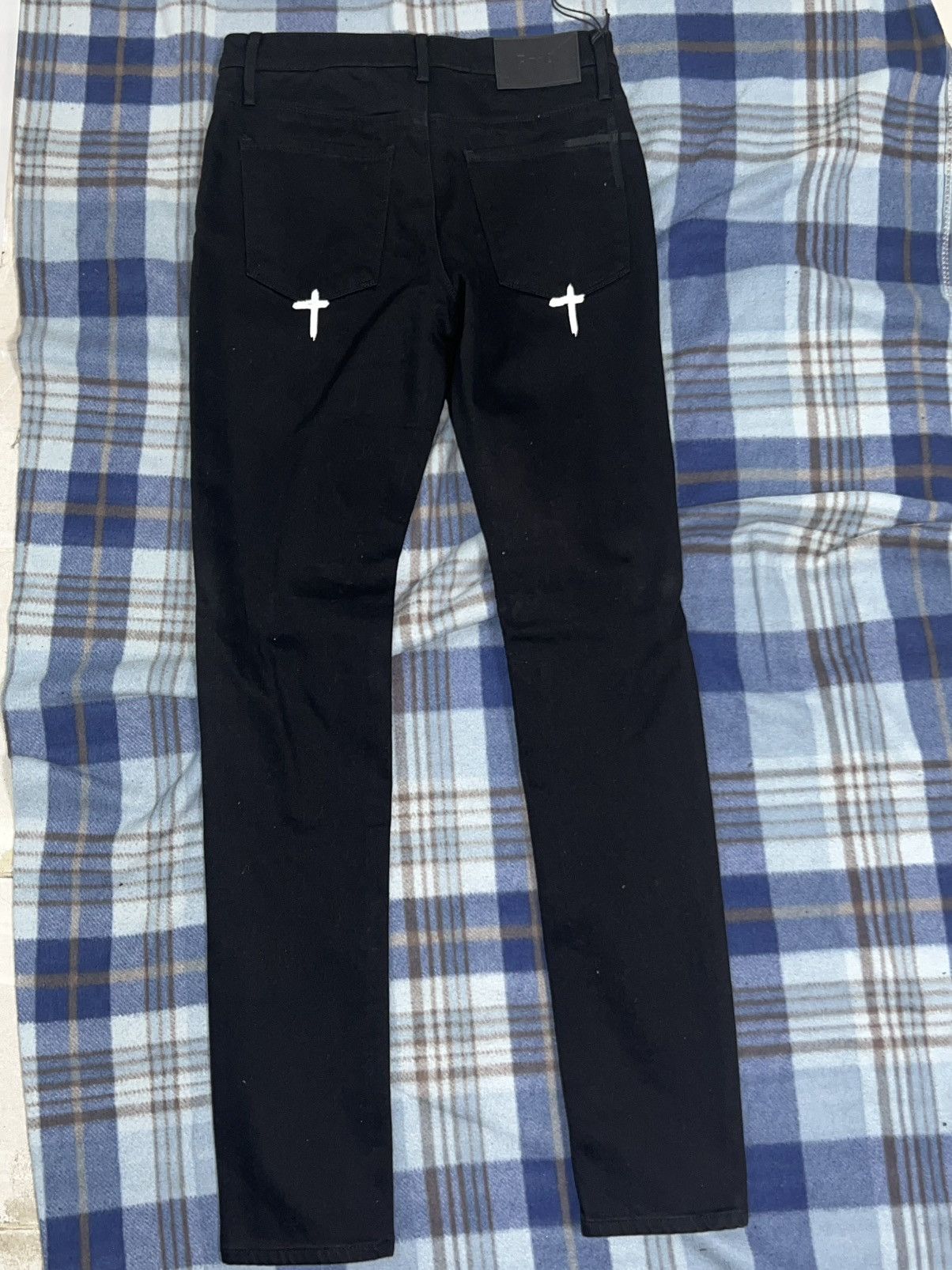 Rta Rta RIP print black jeans | Grailed