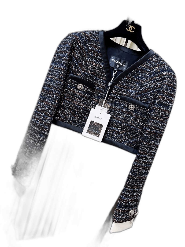 Chanel Chanel Tweed Sequin Short Jacket Size M / US 6-8 / IT 42-44 - 1 Thumbnail