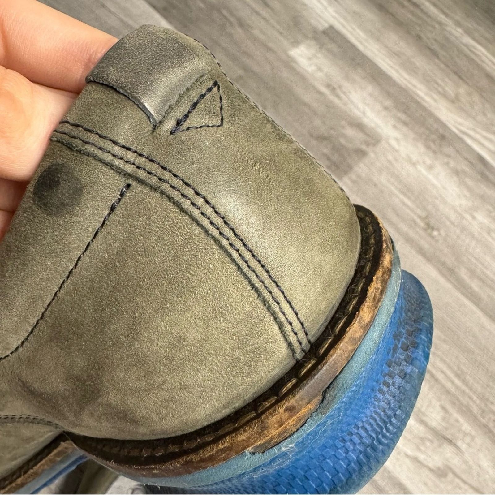 Ecco ECCO Hybrid Blue Sole Nubuck Derby Shoes Size 42 / US 8–8.5 Size US 8 / EU 41 - 4 Thumbnail